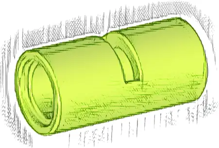 Technic, Pin Connector Round 2L with Slot (Pin Joiner Round)