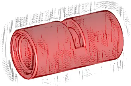Technic, Pin Connector Round 2L with Slot (Pin Joiner Round)