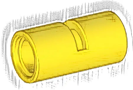 Technic, Pin Connector Round 2L with Slot (Pin Joiner Round)