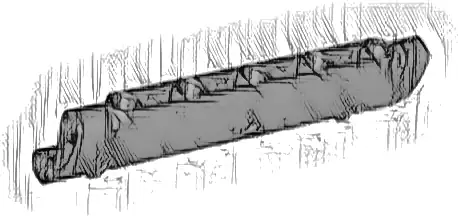 Technic, Panel Curved 11 x 3 with 2 Pin Holes through Panel Surface