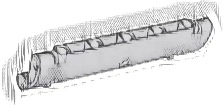 Technic, Panel Curved 11 x 3 with 2 Pin Holes through Panel Surface