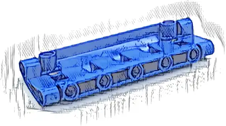 Technic, Panel Curved 11 x 3 with 2 Pin Holes through Panel Surface