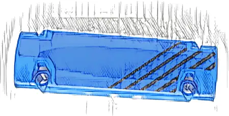 Technic, Panel Curved 11 x 3 with Black Diagonal Stripes Pattern Model Left Side (Sticker) - Set 42141