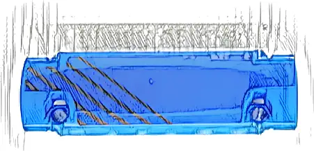 Technic, Panel Curved 11 x 3 with Black Diagonal Stripes Pattern Model Right Side (Sticker) - Set 42141