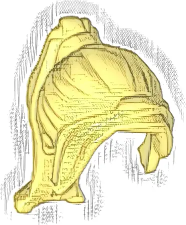 Minifigure, Hair Female Ponytail Long with Side Bangs