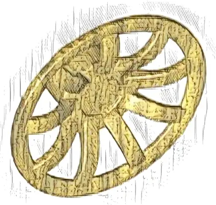 Wheel Cover 9 Spoke - 24mm D. - for Wheels 55982 and 56145