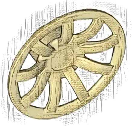 Wheel Cover 9 Spoke - 24mm D. - for Wheels 55982 and 56145