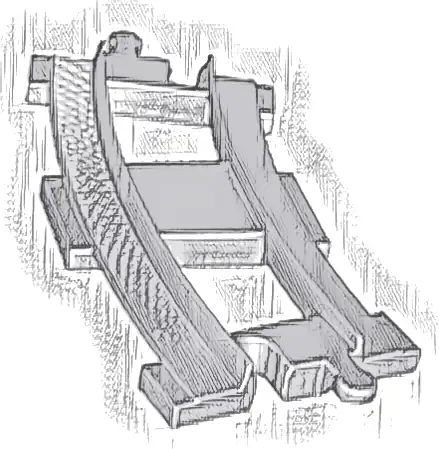 Duplo, Train Track Curved (short)