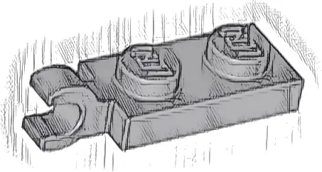 Plate, Modified 1 x 2 with Clip on End (Horizontal Grip)