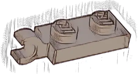 Plate, Modified 1 x 2 with Clip on End (Horizontal Grip)