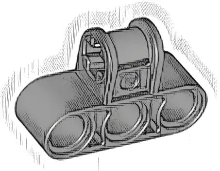 Technic, Axle and Pin Connector Perpendicular Triple