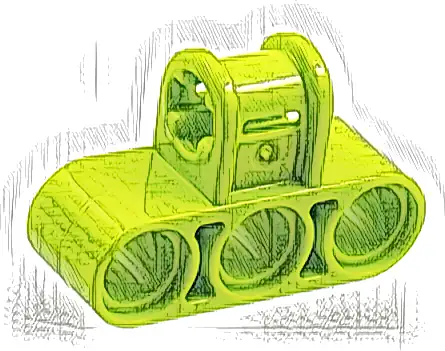 Technic, Axle and Pin Connector Perpendicular Triple