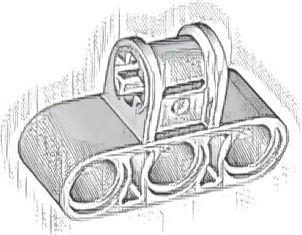 Technic, Axle and Pin Connector Perpendicular Triple