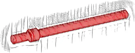 Bar   6L with Stop Ring