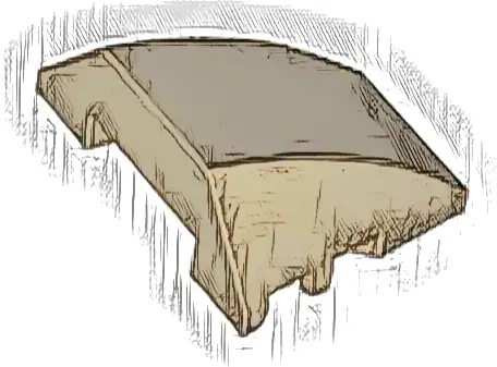 Wedge 4 x 3 Triple Curved No Studs