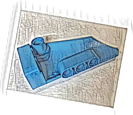 Technic, Panel Fairing # 4 Small Smooth Long, Side B