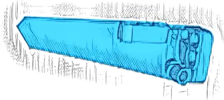 Technic, Panel Fairing # 6 Long Smooth, Side B