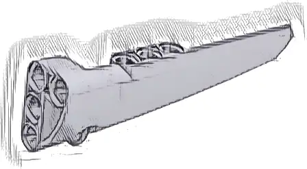 Technic, Panel Fairing # 6 Long Smooth, Side B