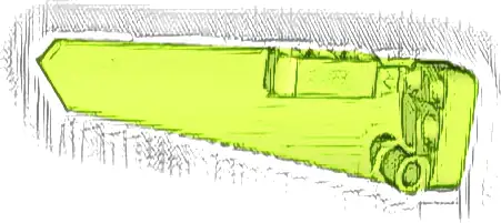 Technic, Panel Fairing # 6 Long Smooth, Side B