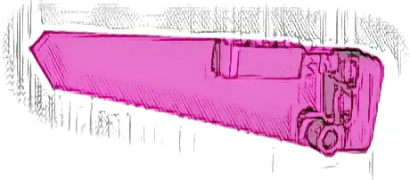 Technic, Panel Fairing # 6 Long Smooth, Side B