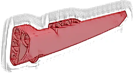 Technic, Panel Fairing # 6 Long Smooth, Side B