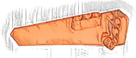 Technic, Panel Fairing # 6 Long Smooth, Side B