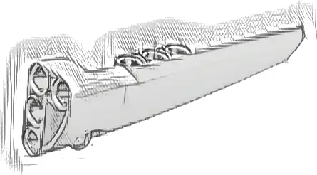 Technic, Panel Fairing # 6 Long Smooth, Side B