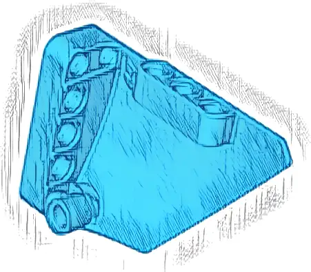 Technic, Panel Fairing #13 Large Short Smooth, Side A