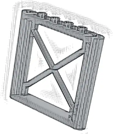 Support 1 x 6 x 5 Girder Rectangular