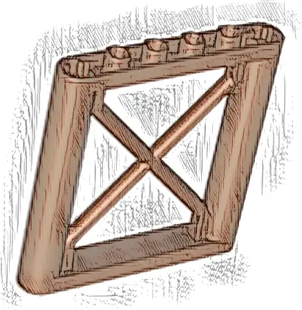 Support 1 x 6 x 5 Girder Rectangular