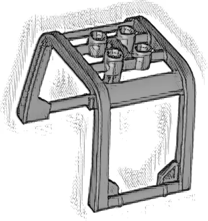Windscreen 6 x 4 x 3 1/3 Roll Cage