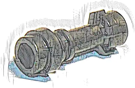 Minifigure, Weapon Lightsaber Hilt Straight