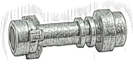 Minifigure, Weapon Lightsaber Hilt Straight