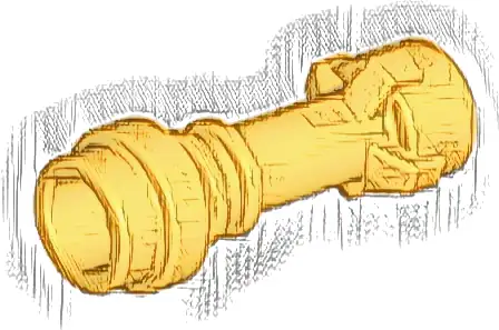 Minifigure, Weapon Lightsaber Hilt Straight