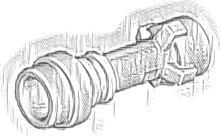 Minifigure, Weapon Lightsaber Hilt Straight