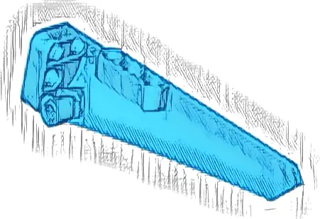 Technic, Panel Fairing # 5 Long Smooth, Side A