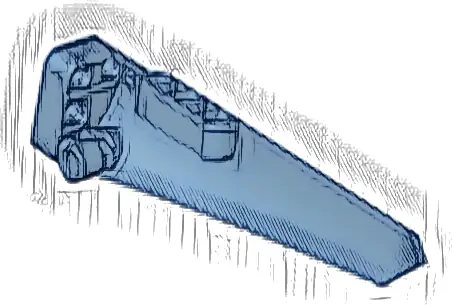 Technic, Panel Fairing # 5 Long Smooth, Side A