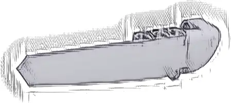 Technic, Panel Fairing # 5 Long Smooth, Side A