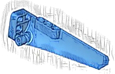 Technic, Panel Fairing # 5 Long Smooth, Side A