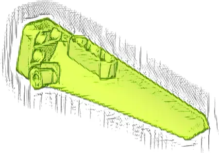 Technic, Panel Fairing # 5 Long Smooth, Side A