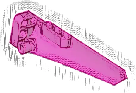 Technic, Panel Fairing # 5 Long Smooth, Side A