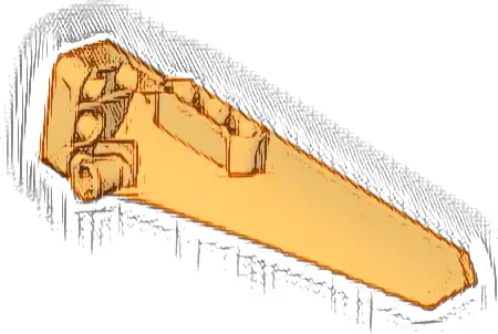 Technic, Panel Fairing # 5 Long Smooth, Side A