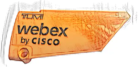 Technic, Panel Fairing #18 Large Smooth, Side B with Black 'TUMI' and 'webex by CISCO' Pattern (Sticker) - Set 42141