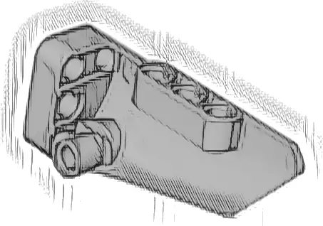 Technic, Panel Fairing # 3 Small Smooth Long, Side A