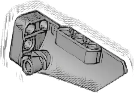 Technic, Panel Fairing # 3 Small Smooth Long, Side A