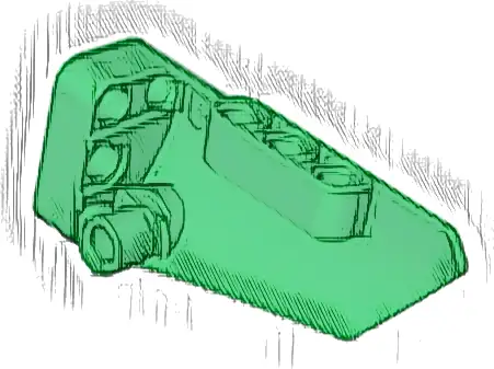 Technic, Panel Fairing # 3 Small Smooth Long, Side A