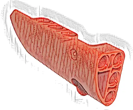 Technic, Panel Fairing # 3 Small Smooth Long, Side A