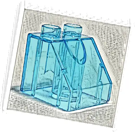 Duplo, Brick 2 x 2 x 1 1/2 Slope 45