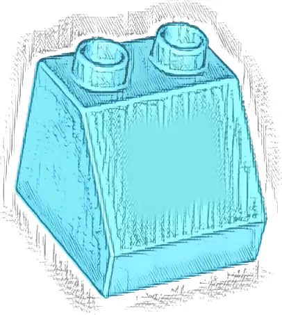 Duplo, Brick 2 x 2 x 1 1/2 Slope 45