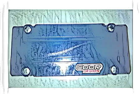 Technic, Panel Plate 5 x 11 x 1 with 'EGOR DESIGN' Pattern Model Left Side (Sticker) - Set 41999
